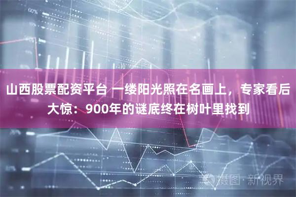 山西股票配资平台 一缕阳光照在名画上，专家看后大惊：900年的谜底终在树叶里找到